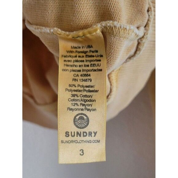 SUNDRY Women's Ruffle Bib Sweater Women's Size 3 US Medium - Picture 6 of 7